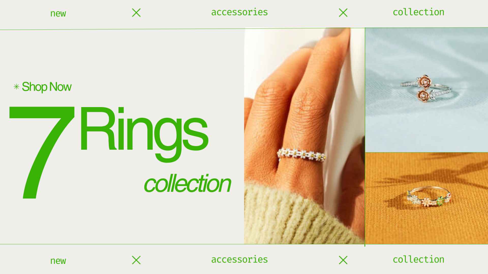 7 rings Collection Banner