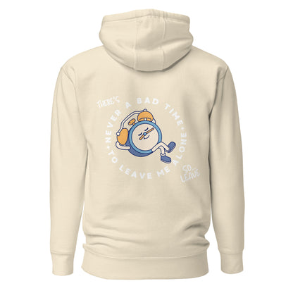 Light Beige Never a Bad Time Hoodie Back View 
