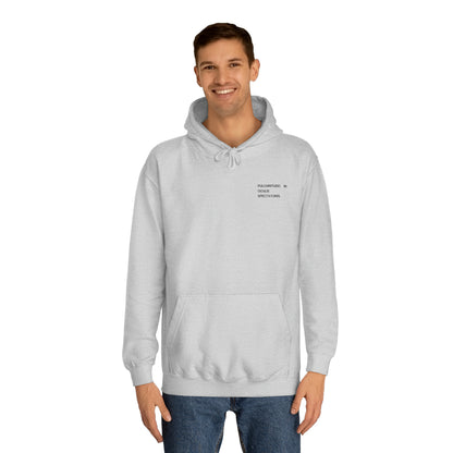 Front of Heather Gray Everything Everywhere unisex graphic hoodie