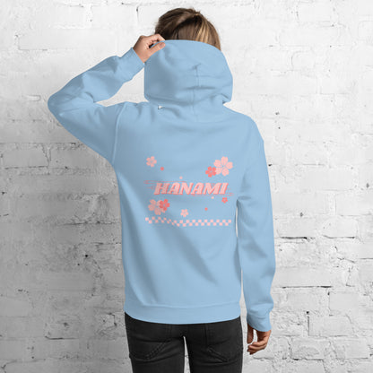 Back of Sky Blue Cherry Blossom Breeze Hoodie