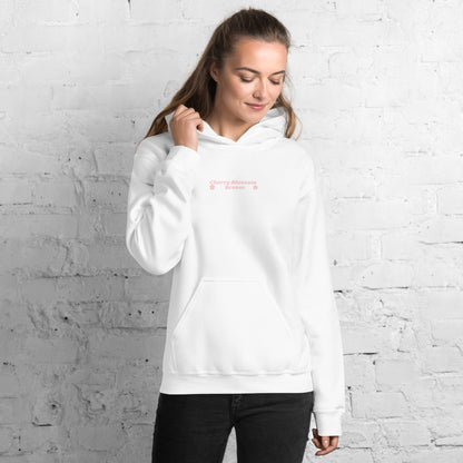 Front of White Japanese Cherry Blossom Hoodie